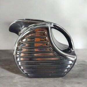 Feltman Langer USA Ceramic Pitcher Carafe Black Ceramic Vintage Kitchenware VTG